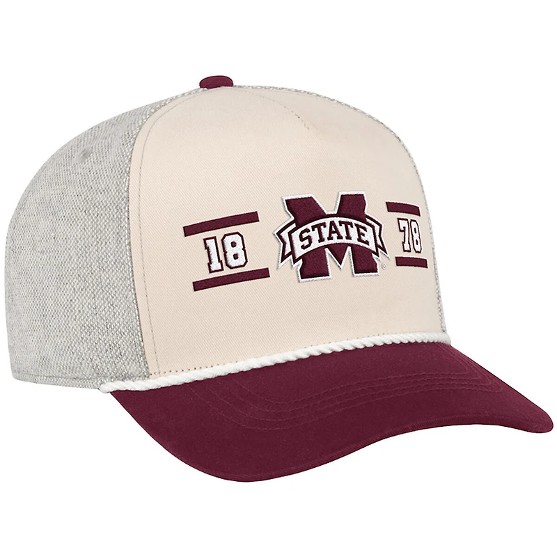 Men's Colosseum  Natural Mississippi State Bulldogs Frank Podium Adjustable Hat