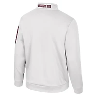 Veste polaire à fermeture éclair quart de tour Mainframe Colosseum blanche pour homme des Mississippi State Bulldogs