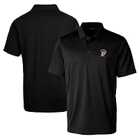 Men's Cutter & Buck Black Mississippi State Bulldogs Team Logo Big Tall Prospect Textured Stretch Polo