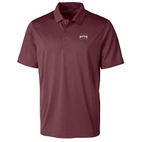 Polo extensible texturé Cutter & Buck bordeaux Mississippi State Bulldogs pour homme, grandes tailles.
