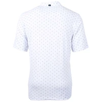 Men's Cutter & Buck White Mississippi State Bulldogs Virtue Eco Pique Tile Recycled Polo