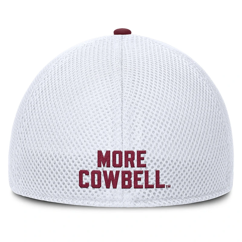 Casquette Trigger Flex gris chiné pour homme des Bulldogs de l'État du Mississippi