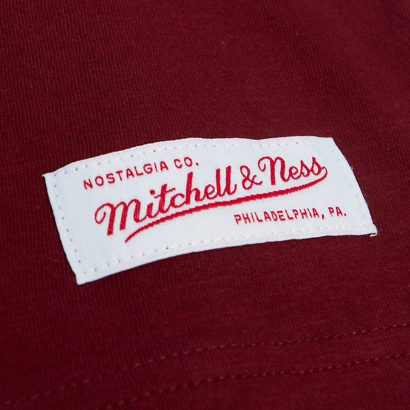 Mitchell & Ness Maroon Mississippi State Bulldogs Legendary Slub Raglan T-shirt à manches longues pour hommes