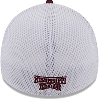 Casquette Neo 39THIRTY Flex pour homme New Era marron Mississippi State Bulldogs