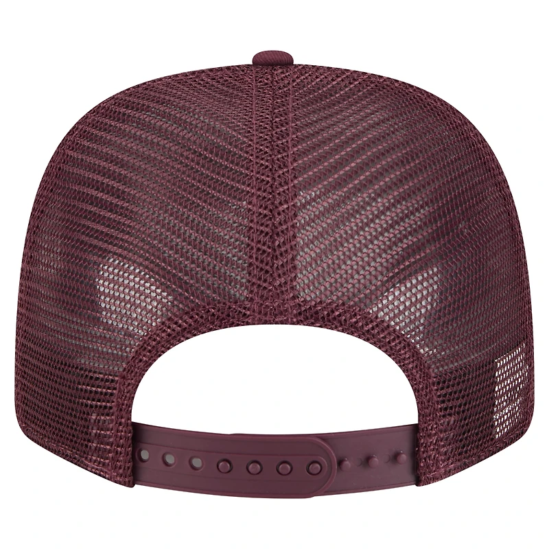 Men's New Era Maroon Mississippi State Bulldogs Primary 9SEVENTY Trucker Stretch-Snap Hat