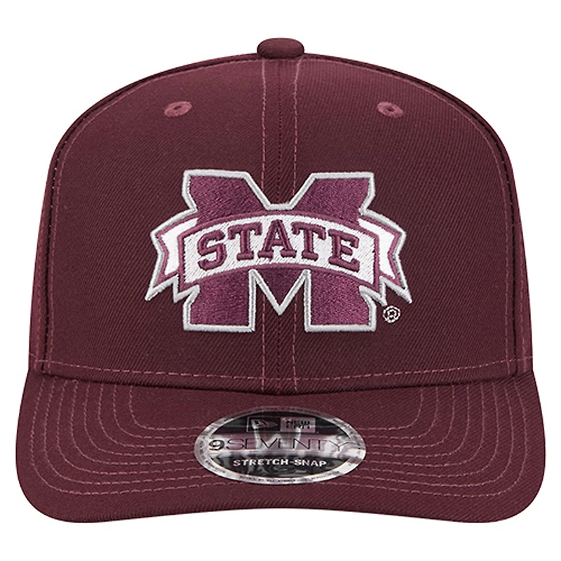 Men's New Era  Maroon Mississippi State Bulldogs Team 9SEVENTY Adjustable Hat