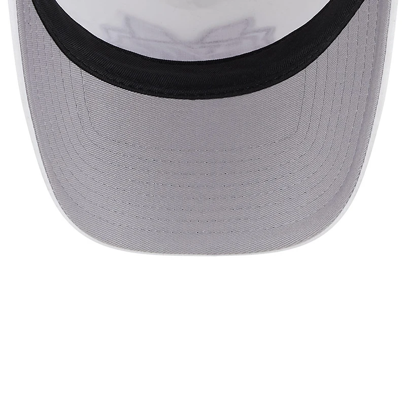 Casquette de camionneur réglable en mousse A-Frame 9FORTY New Era pour hommes, blanc/marron, Mississippi State Bulldogs Court Sport