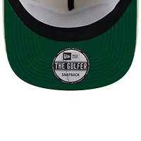 Casquette snapback en velours côtelé blanc Mississippi State Bulldogs Throwback Golfer New Era pour hommes