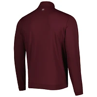 Haut zippé Peter Millar Mississippi State Bulldogs Perth pour homme