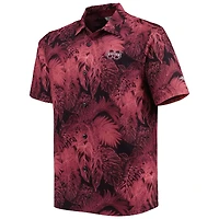 Men's Tommy Bahama Maroon Mississippi State Bulldogs Coast Luminescent Fronds IslandZone Button-Up Camp Shirt