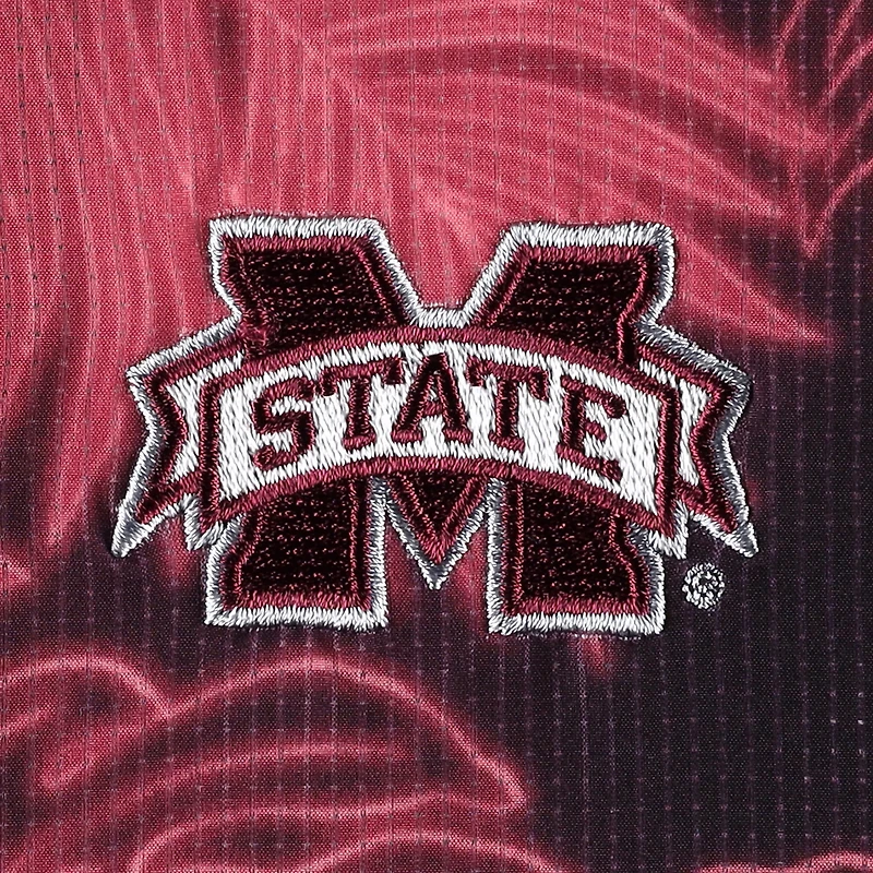 Men's Tommy Bahama Maroon Mississippi State Bulldogs Coast Luminescent Fronds IslandZone Button-Up Camp Shirt