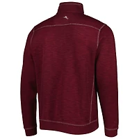 Tommy Bahama Bordeaux Mississippi State Bulldogs Sport Tobago Bay Tri-Blend Mock Neck Half-Zip Jacket