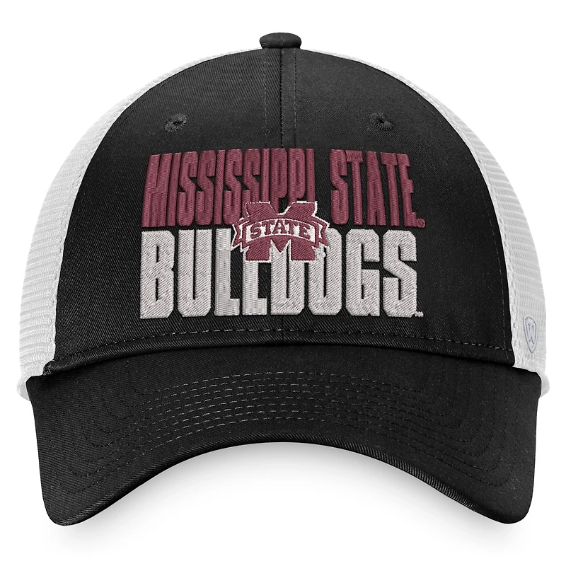 TOP MSU NOIR WHIT NCAA TOP STOCKPILE TRUCKER HATMENSTR