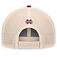 Casquette ajustable Bennett Trucker pour homme Top of the World bordeaux/naturel Mississippi State Bulldogs