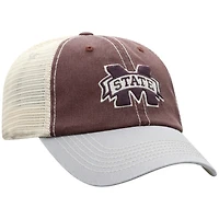 Men's Top of the World Maroon Mississippi State Bulldogs Offroad Trucker Snapback Hat