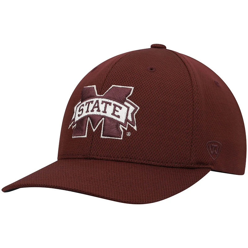 Men's Top of the World Maroon Mississippi State Bulldogs Reflex Logo Flex Hat
