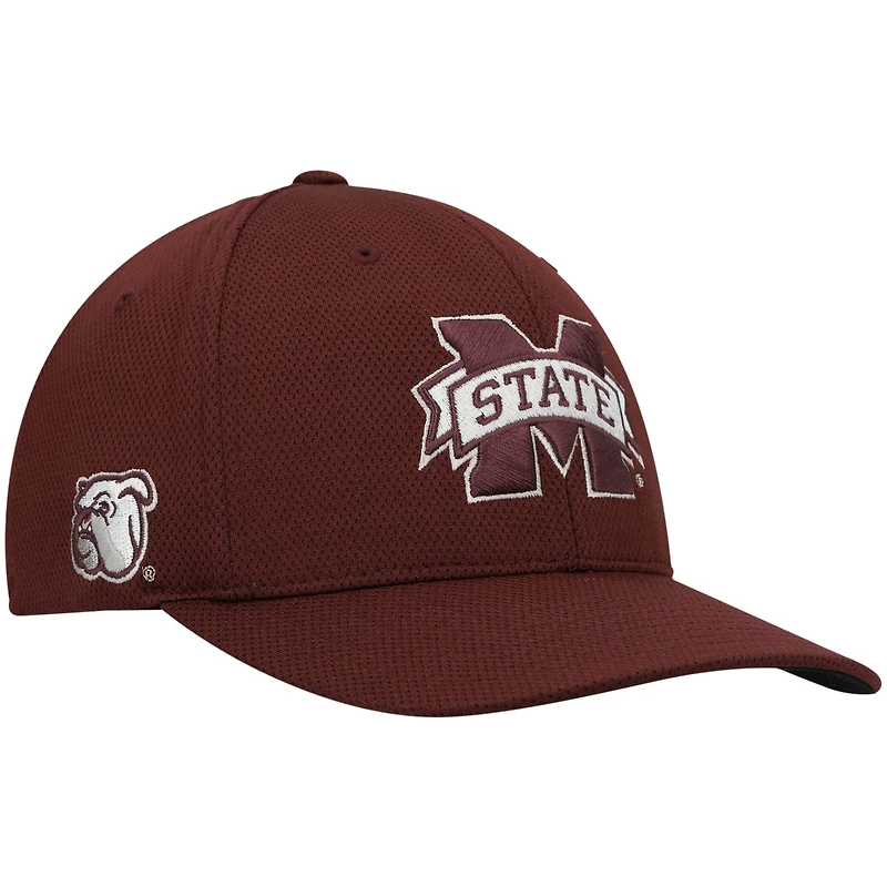 Casquette Flex Top of the World bordeaux Mississippi State Bulldogs pour homme