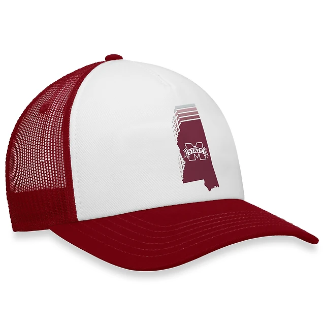Top of the World Men's Top of the World White/Maroon Mississippi