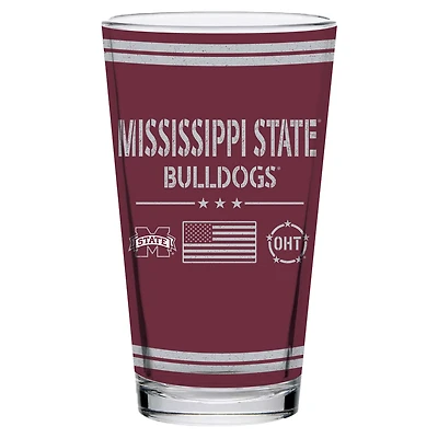 Mississippi State Bulldogs 16oz. OHT Military Appreciation Pint Glass