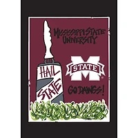 Drapeau de maison double face Mississippi State Bulldogs 71 x 101,6 cm