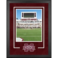 Cadre photo vertical de luxe 16'' x 20'' des Mississippi State Bulldogs avec logo de l'équipe