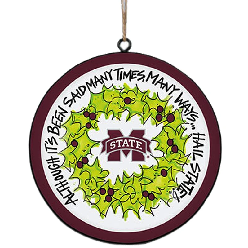 Mississippi State Bulldogs Metal Ornament