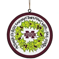 Mississippi State Bulldogs Metal Ornament