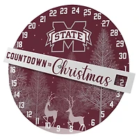 Pegasus Mississippi State Bulldogs Countdown to Christmas Wall Sign