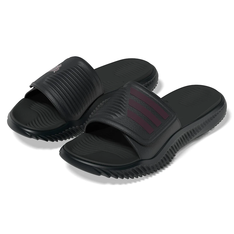 Unisex adidas  Black Mississippi State Bulldogs Alphabounce 2.0 Slide Sandals