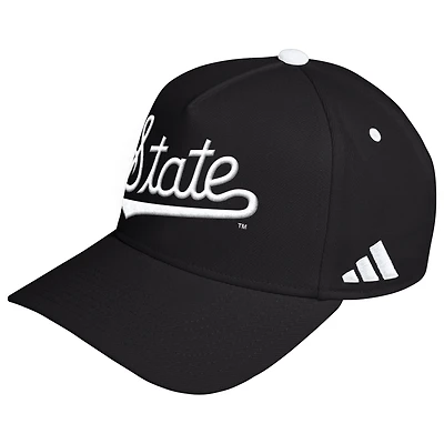Unisex adidas  Black Mississippi State Bulldogs Blackout A-Frame Adjustable Hat