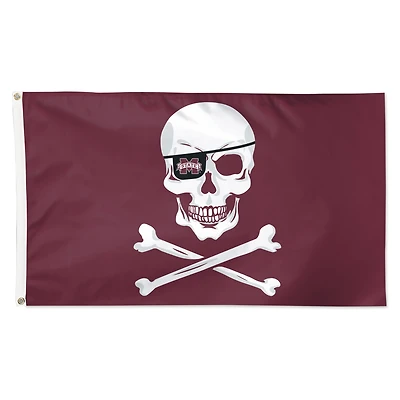 WinCraft Mike Leach Mississippi State Bulldogs Drapeau de luxe unilatéral 3 pi x 5 pi