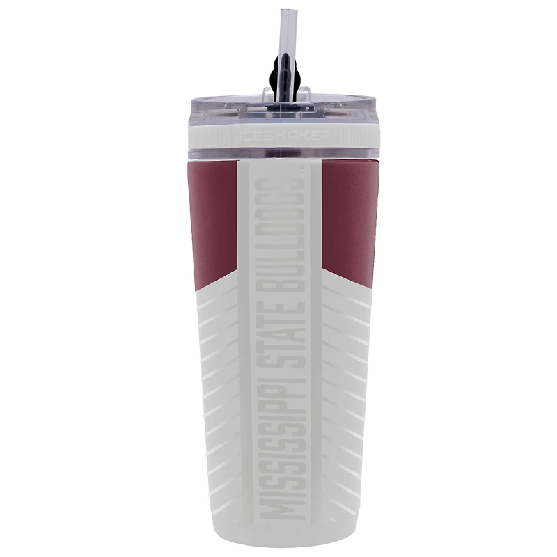 Bouteille shaker WinCraft Mississippi State Bulldogs 4D Flex Ice de 770 ml