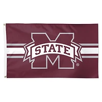 WinCraft Mississippi State Bulldogs Drapeau simple face de luxe à rayures horizontales 3 pi x 5 pi