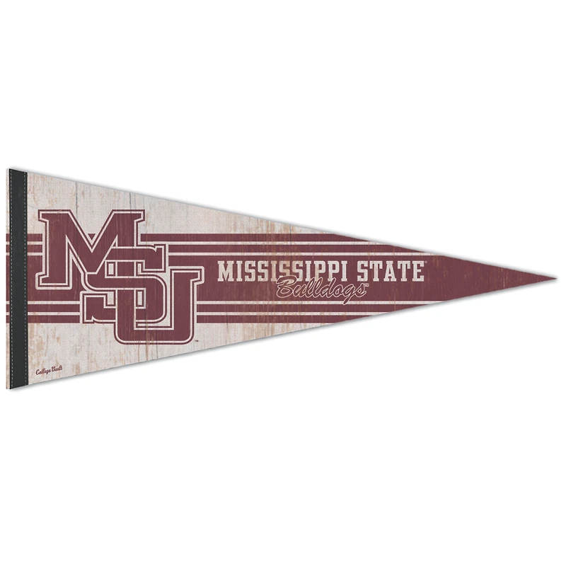 WinCraft Mississippi State Bulldogs College Vault Fanion de qualité supérieure 30,5 x 76,2 cm
