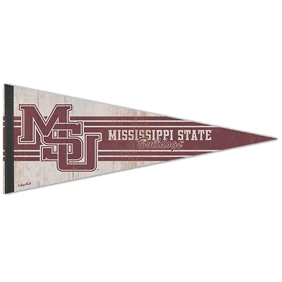 WinCraft Mississippi State Bulldogs College Vault Fanion de qualité supérieure 30,5 x 76,2 cm