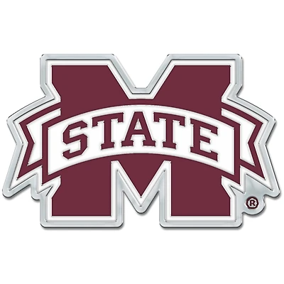Emblème chromé coloré pour voiture WinCraft Mississippi State Bulldogs