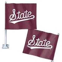 Drapeau de voiture double face WinCraft Mississippi State Bulldogs