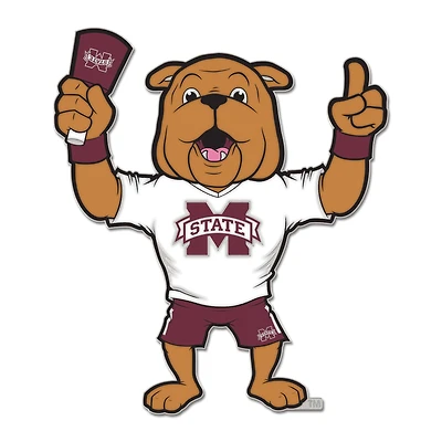 Pin de collection WinCraft à l'effigie de la mascotte des Bulldogs de l'Université d'État du Mississippi.