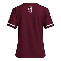 Women's adidas  Maroon Mississippi State Bulldogs Replica Softball Jersey
