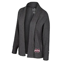 Women's Colosseum  Charcoal Mississippi State Bulldogs Dash Cardigan