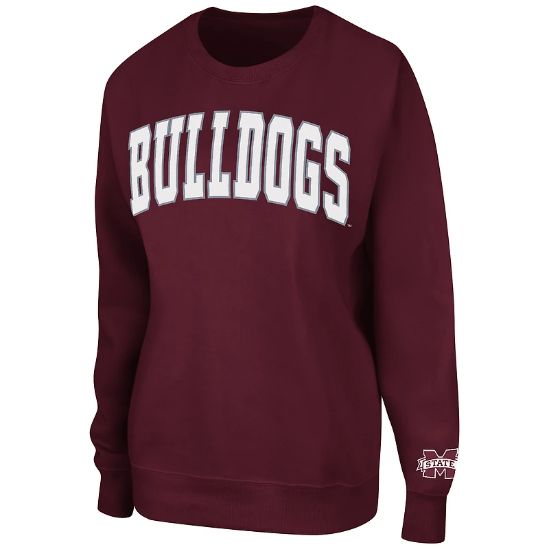 Sweat Colosseum Mississippi State Bulldogs Campanile bordeaux pour femme