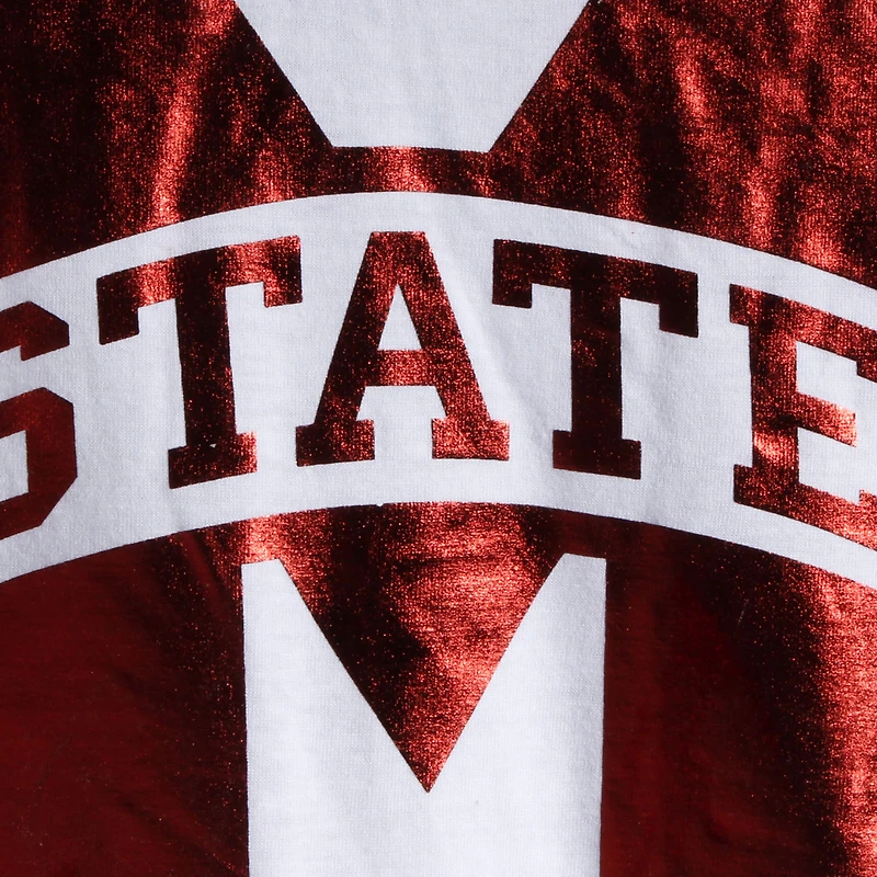 Women's Colosseum White Mississippi State Bulldogs Trey Dolman Long Sleeve T-Shirt