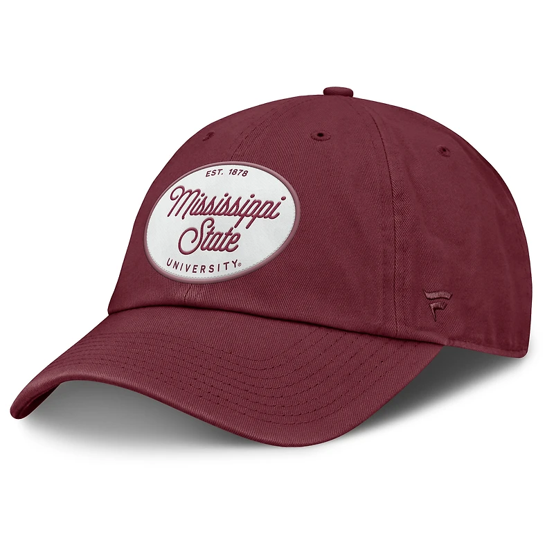 Casquette ajustable Candid pour femmes Fanatics, couleur marron, des Bulldogs de l'État du Mississippi