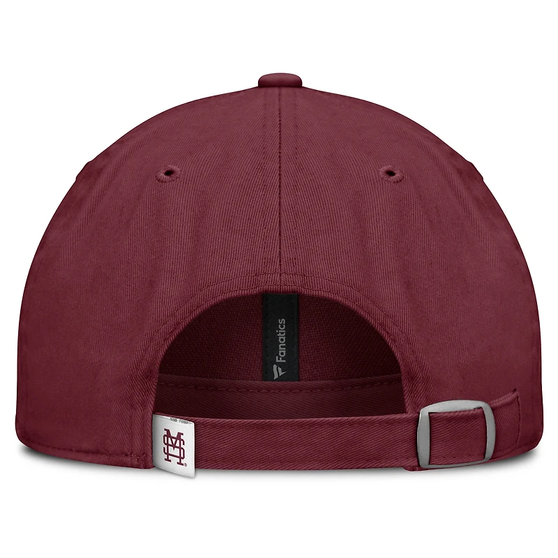 Casquette ajustable Candid pour femmes Fanatics, couleur marron, des Bulldogs de l'État du Mississippi
