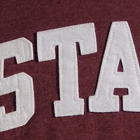 T-shirt à manches longues Pressbox Mississippi State Bulldogs pour femme, bordeaux