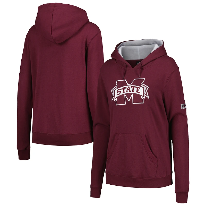 Sweat à capuche gros logo Stadium Athletic Mississippi State Bulldogs pour femme