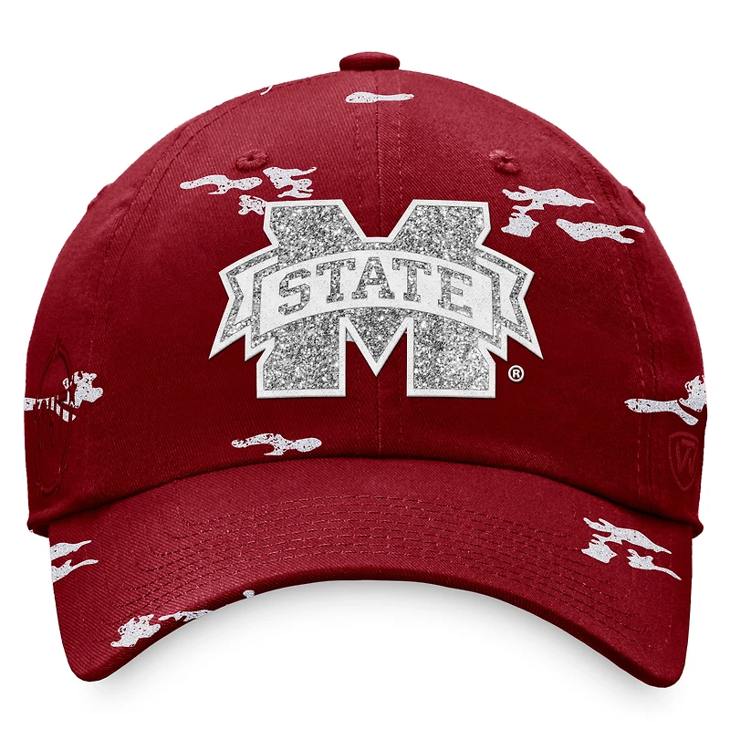 Women's Top of the World Maroon Mississippi State Bulldogs OHT Military Appreciation Betty Adjustable Hat