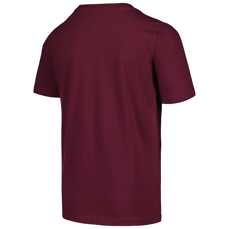 T-shirt Dazzler à slogan adidas pour jeunes des Bulldogs de l'État du Mississippi marron