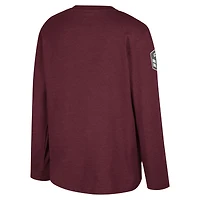 Youth Colosseum Heather Maroon Mississippi State Bulldogs OHT Military Appreciation Oorah Long Sleeve T-Shirt
