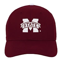 Casquette réglable avec logo des Bulldogs de l'État du Mississippi marron Fanatics pour jeunes